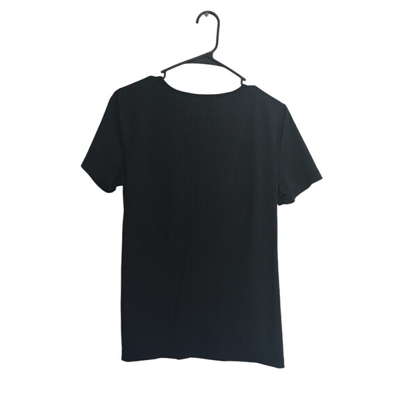 Nike Top Women's Size Large Black Short Sleeve Dri-Fit Round Neck - Picture 4 of 6